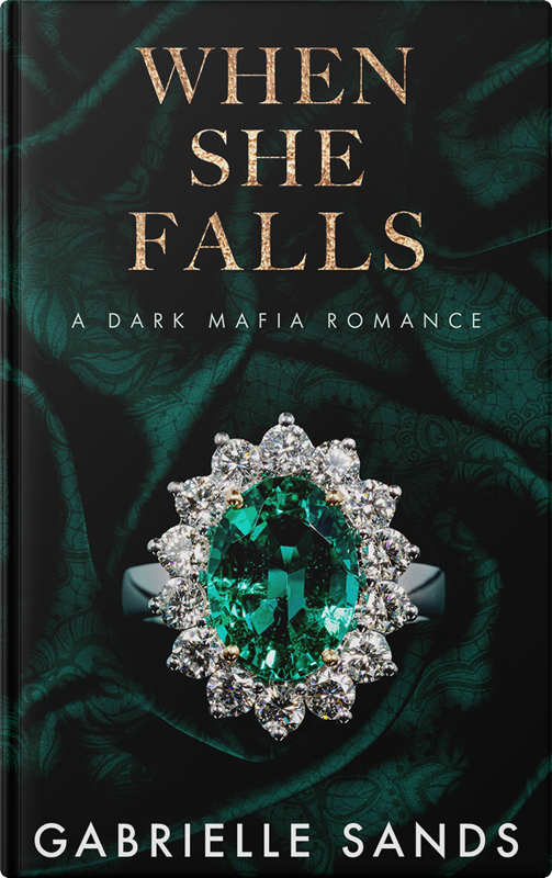 Cover of When She Falls by Gabrielle Sands — dark mafia romance, The Fallen #3